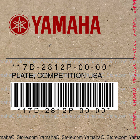 17D-2812P-00-00 Original OEM YAMAHA