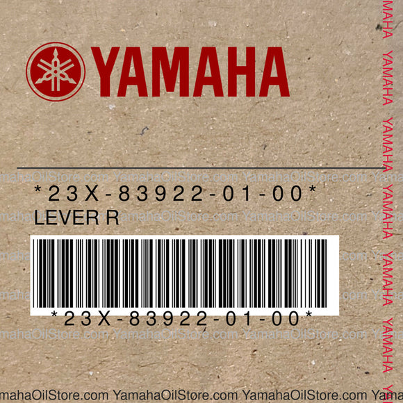 23X-83922-01-00 Original OEM YAMAHA