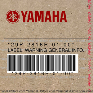 29P-2816R-01-00 Original OEM YAMAHA