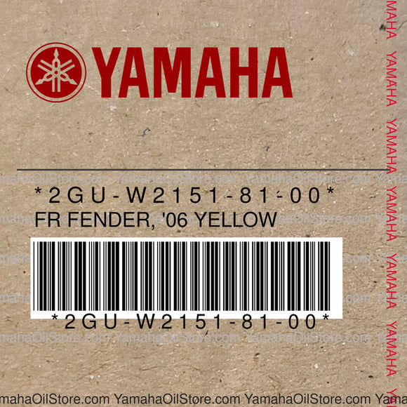 2GU-W2151-81-00 Original OEM YAMAHA