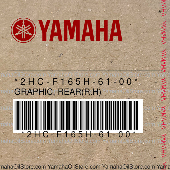 2HC-F165H-61-00 Original OEM YAMAHA