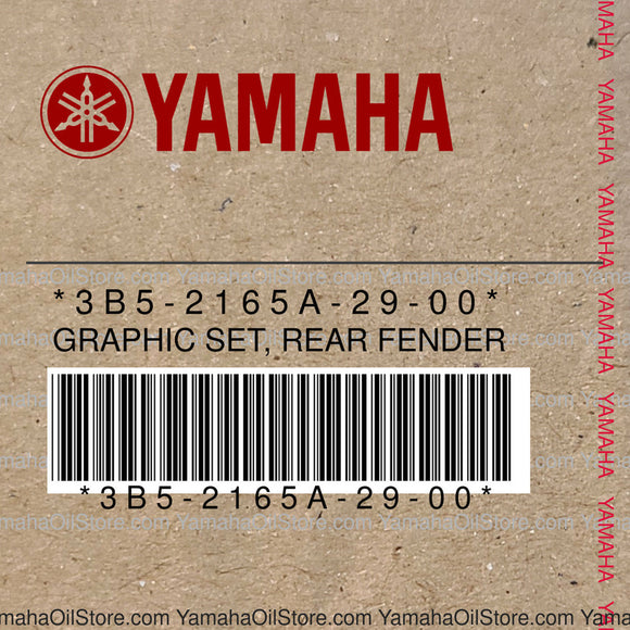 3B5-2165A-29-00 Original OEM YAMAHA