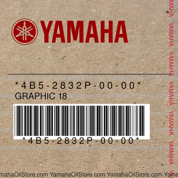 4B5-2832P-00-00 Original OEM YAMAHA