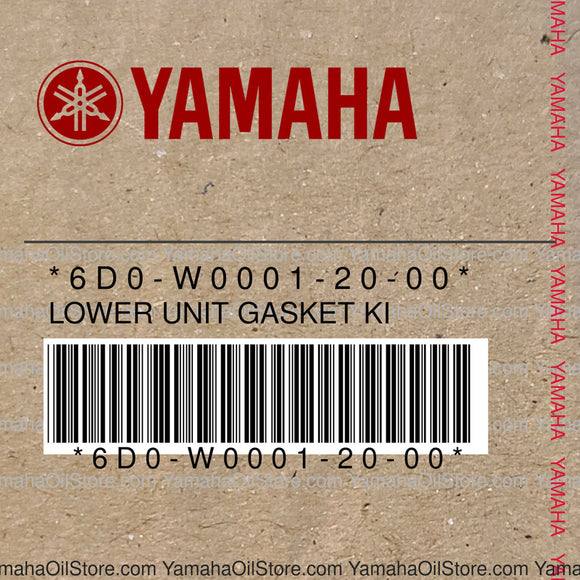 6D0-W0001-20-00 Original OEM YAMAHA