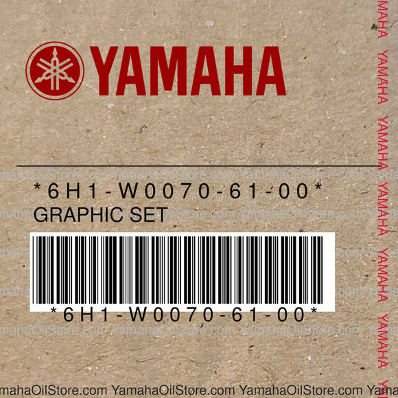6H1-W0070-61-00 Original OEM YAMAHA