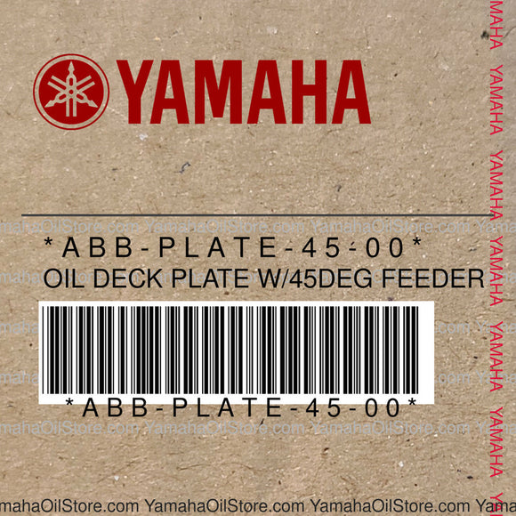 ABB-PLATE-45-00 Original OEM YAMAHA