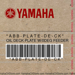 ABB-PLATE-DE-CK Original OEM YAMAHA