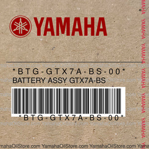 BTG-GTX7A-BS-00 Original OEM YAMAHA