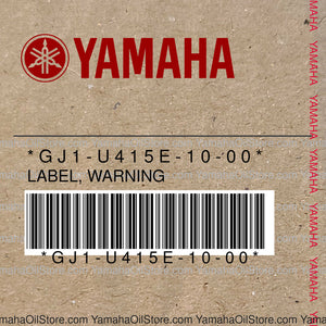 GJ1-U415E-10-00 Original OEM YAMAHA