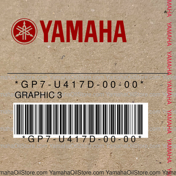 GP7-U417D-00-00 Original OEM YAMAHA