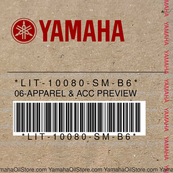LIT-10080-SM-B6 Original OEM YAMAHA