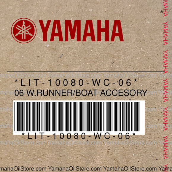 LIT-10080-WC-06 Original OEM YAMAHA