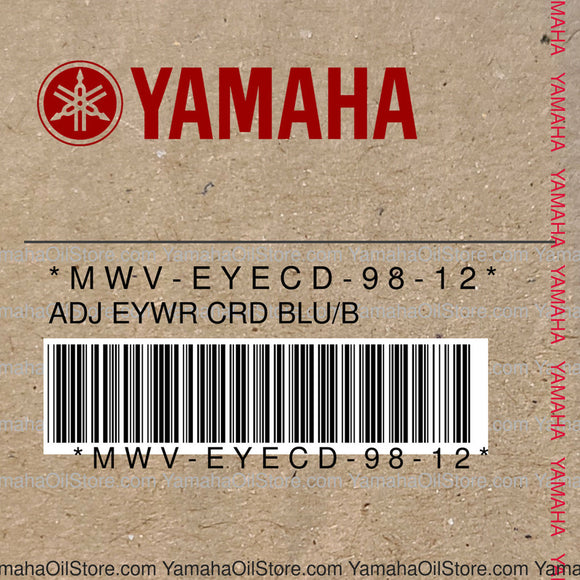 MWV-EYECD-98-12 Original OEM YAMAHA